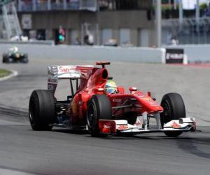 пазл Фелипе Масса-Ferrari - Монреаль 2010
